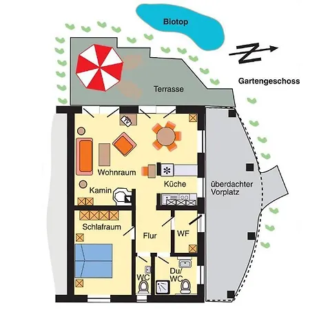 Duenenhof Duenenhof Whg. D-02 아파트 *